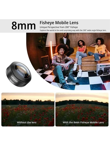 Ulanzi CL-004 Telefonlar Için 8 mm Geniş Açılı Balık Gözü Lens - 3