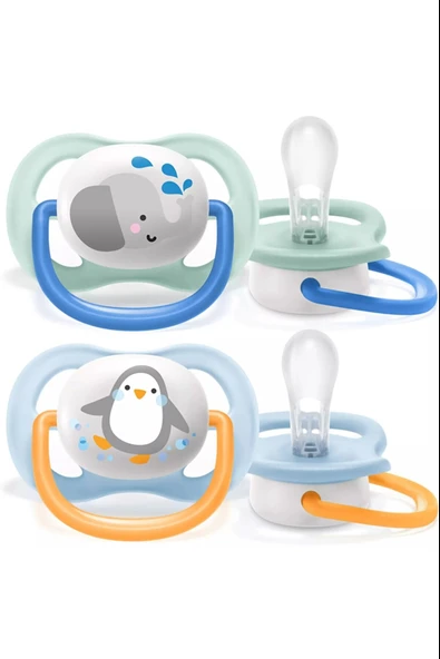 Philips Avent Ultra Air Animals 2li Emzik 0-6 Ay - Erkek - Resim 5