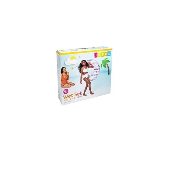 ISC58263 Intex Tutmaçlı Desenli Simit 97 cm - 7