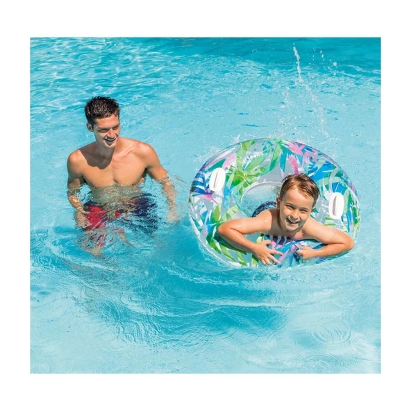 ISC58263 Intex Tutmaçlı Desenli Simit 97 cm - 4