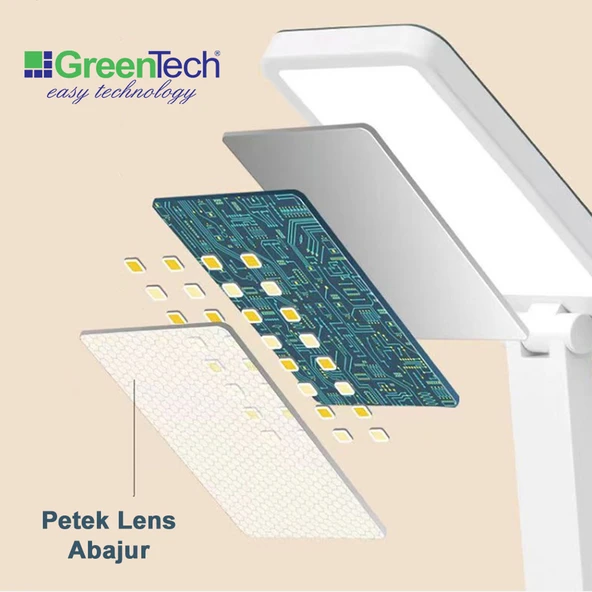 Greentech Masaüstü Şarjlı Katlanabilir Portatif LED Aydınlatma / GT-CL11G - 8