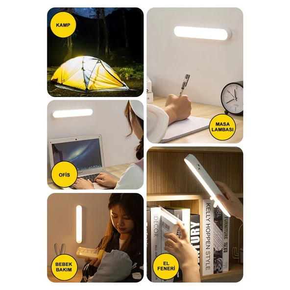 Greentech Şarjlı 3 Renk Portatif LED Aydınlatma / GT-CL12 - 2
