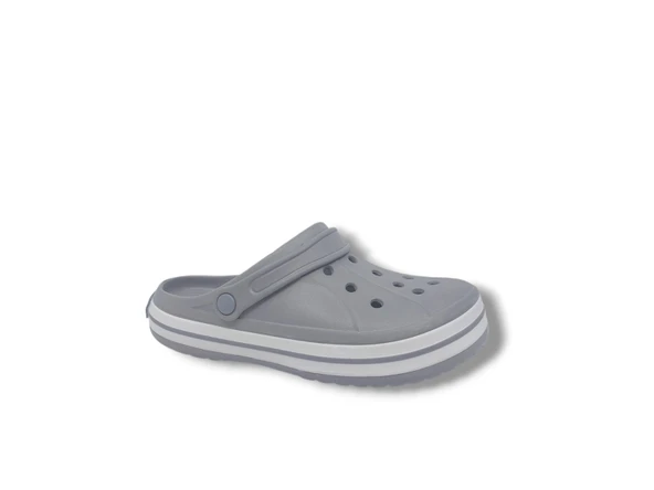 Cflex 22233 Unisex Gri Beyaz Gri Sabo Terlik Sandalet - 5