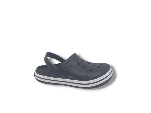 Cflex 22233 Unisex Siyah Beyaz Siyah Sabo Terlik Sandalet - 3