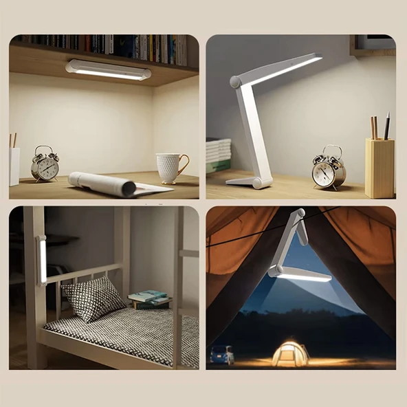 Greentech Masaüstü Şarjlı Katlanabilir Portatif LED Aydınlatma / GT-CL14 - 2