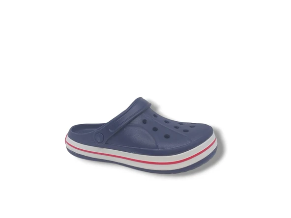 Cflex 22233 Unisex Lacivert Kırmızı Beyaz Sabo Terlik Sandalet - 3