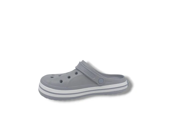 Cflex 22233 Unisex Gri Beyaz Gri Sabo Terlik Sandalet - 4