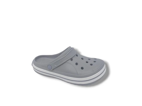 Cflex 22233 Unisex Gri Beyaz Gri Sabo Terlik Sandalet - 3