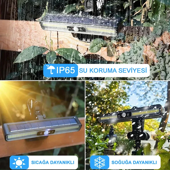 Greentech Güneş Enerjili Hareket Sensörlü Mandallı LED Aydınlatma / GT-SL29 - 3