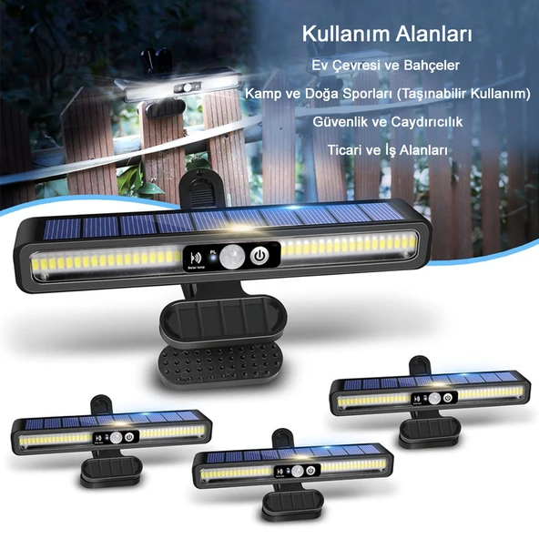 Greentech Güneş Enerjili Hareket Sensörlü Mandallı LED Aydınlatma / GT-SL29 - 4