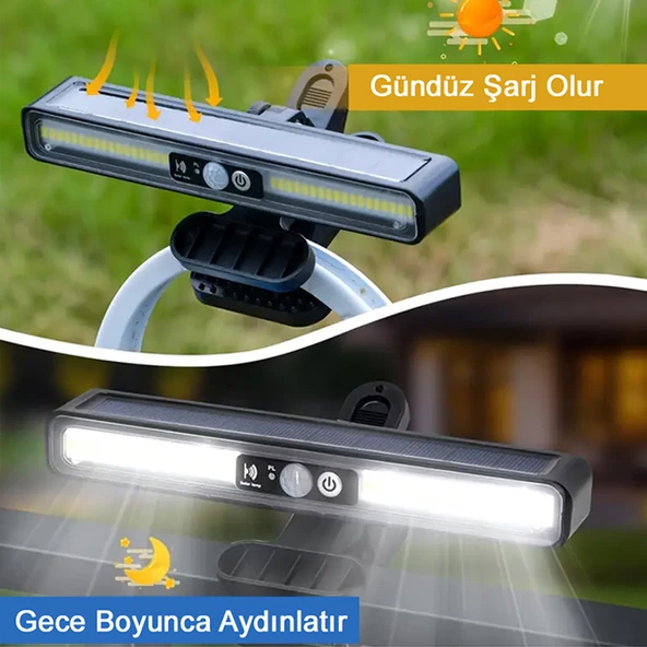 Greentech Güneş Enerjili Hareket Sensörlü Mandallı LED Aydınlatma / GT-SL29 - 7