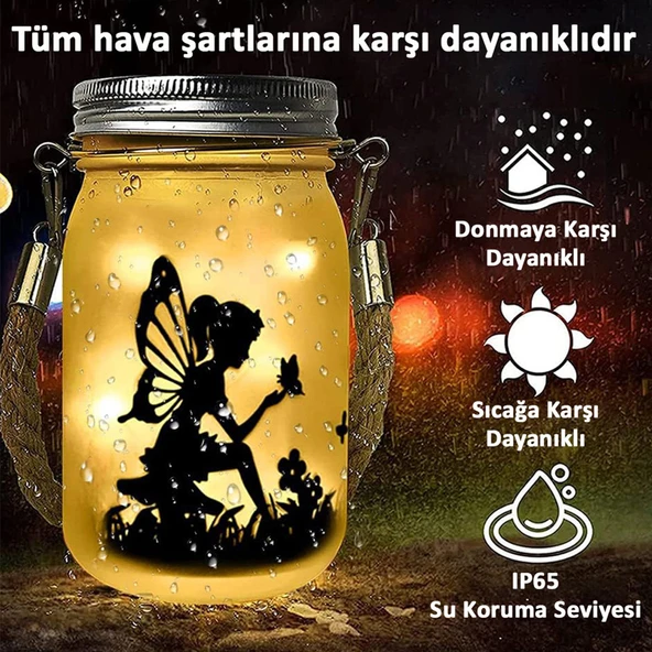 Greentech Güneş Enerjili Dekoratif LED Fener / Askılı Bahçe Feneri / Bahçe Dekorasyon Feneri / GT-SL28 - 4