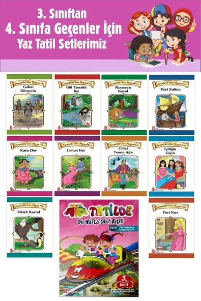3.Sınıftan 4.Sınıfa Geçenler İçin Hikaye Seti - Ata Tatil Kitabı ürün görseli 1