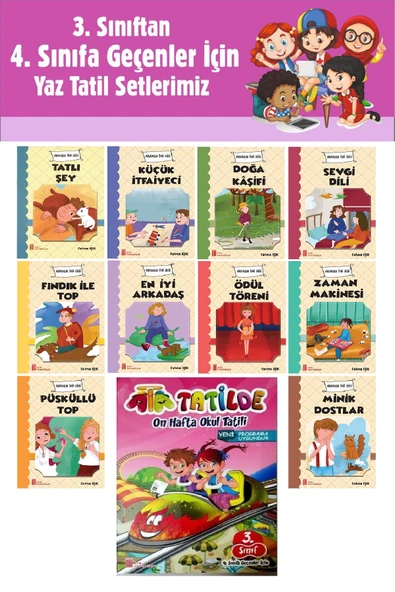 3.Sınıftan 4.Sınıfa Geçenler İçin Hikaye Seti - Ata Tatil Kitabı 2 ürün görseli 1