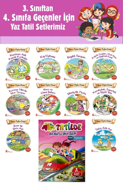 3.Sınıftan 4.Sınıfa Geçenler İçin Hikaye Seti - Ata Tatil Kitabı 3 ürün görseli 1
