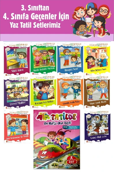 3.Sınıftan 4.Sınıfa Geçenler İçin Hikaye Seti - Ata Tatil Kitabı 4 ürün görseli 1