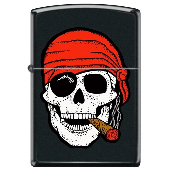 Zippo Skull With Cigar Çakmak 218-102064 (4-2) - 1