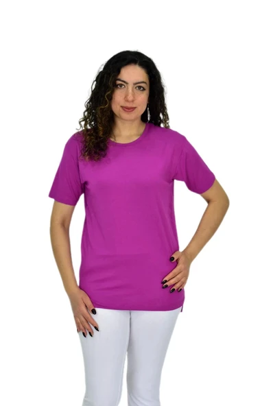 Kadın Yarım Kol Sıfıryaka Likralı Tişöt  BGL-ST04652 - Resim 6