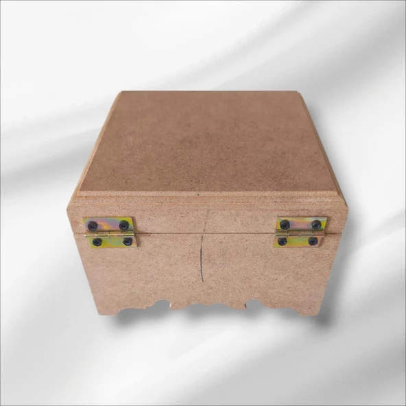 Ahşap-boyanabilir-4 bölmeli-klipsli-çok amaçlı küçük organizer kutu - 4