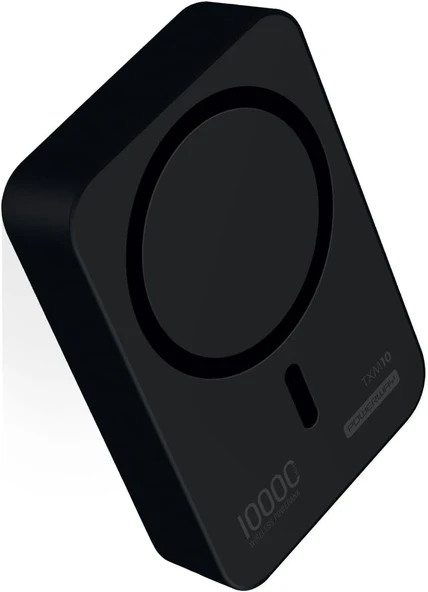 Powerway 10.000 mAh PD 15W Kablosuz Wireless Taşınabilir Şarj Cihazı Siyah Powerbank TXM10