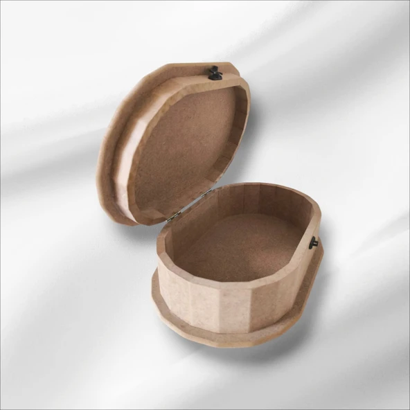 Ahşap-boyanabilir-oval-çok amaçlı kutu - 4