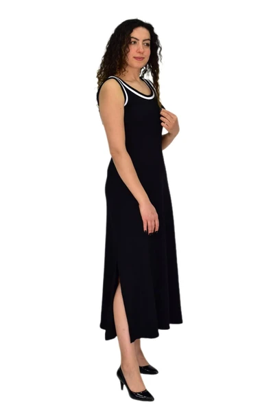 Kadın Askılı Biyeli Likralı Elbise BGL-ST04649 - Resim 4