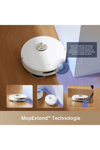 L10s Pro Ultra Heat Robot Süpürge Beyaz - Resim 6
