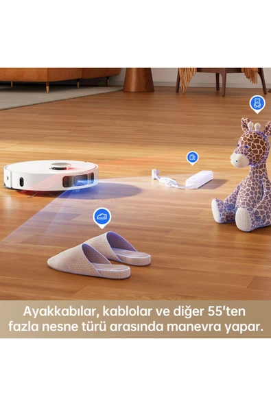 L10s Pro Ultra Heat Robot Süpürge Beyaz - Resim 7