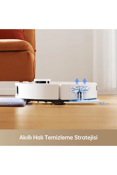 L10s Pro Ultra Heat Robot Süpürge Beyaz - Resim 2