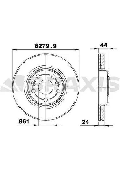 ON FREN AYNASI RENAULT MEGANE II 2.0 DCI 04> (HAVA KANALLI) ürün görseli