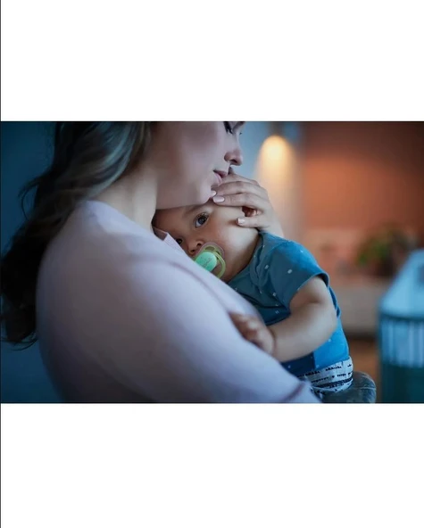 Philips Avent Ultra Air Night Karanlıkta Parlar Gece Emziği 0-6 ay Kız SCF376/19 - Resim 3