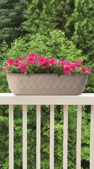 Omnipazar KRS-472 Dekoratif Yakamoz Balkon Saksı 6.5 Litre No 2 - 3