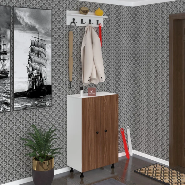 Kenzlife portmanto ayakkabılık ve askılık kalçın6 cvzbyz 98*060*32 onsekiz çift ayakkabı kapasitesi - 1