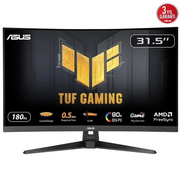 ASUS 31.5" TUF GAMING VG32WQ3B 0.5MS 180HZ HDMI-DP KAVISLI GAMING MONİTÖR 2560X1440