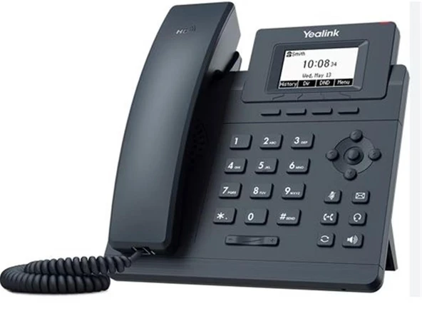 Yealink T30P IP Telefon PoE Destekli Adaptör Dahil