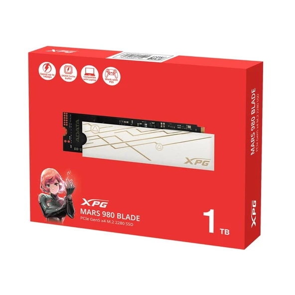 XPG 1TB MARS 980 BLADE 14.000MB-s-13.000MB-s PCIe Gen5 x4 M.2 2280 Ssd Harddisk (PS5 Uyumlu) - 2