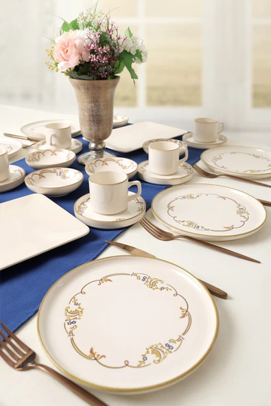 Keramika Bronze Bloom Kahvaltı Takımı 26 Parça 6 Kişilik 22927-29 - 4
