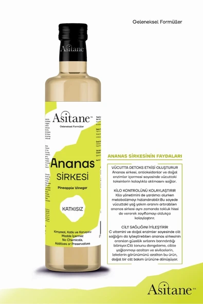 Asitane 2 li Set -Ananas Sirkesi & Detox Sirkesi 500 ml - 3