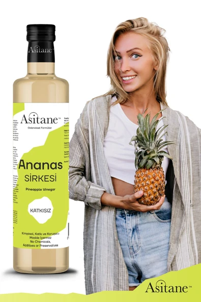 Asitane Ananas Sirkesi Doğal Fermantasyon Pineapple Vinegar 500 Ml - 4