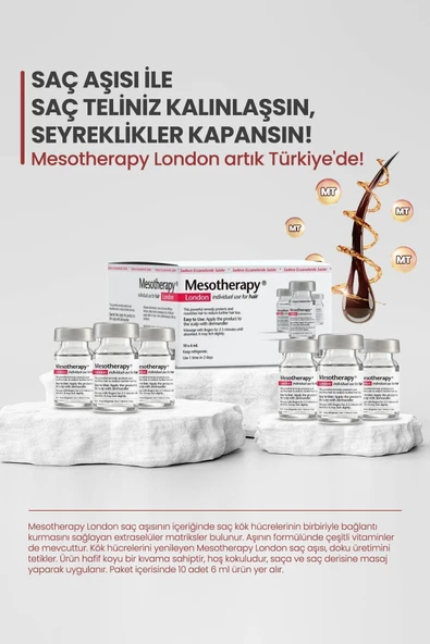 MESOTHERAPY Mesoterapy London Saç Aşısı 6ml X 10 Adet - 5