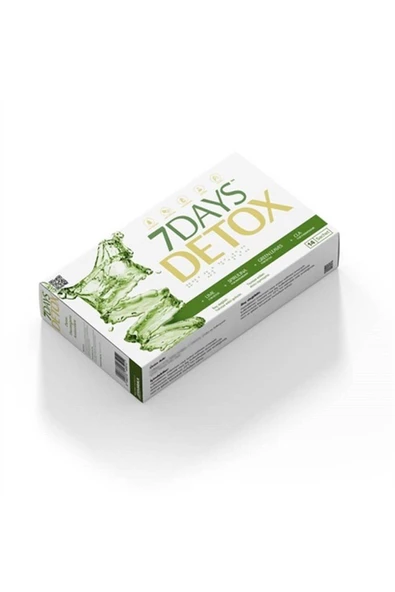 7 Days Detox 7 Days Detox Spirulina Cla Yeşil Çay Ve Lime 14 Saşe