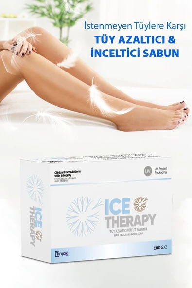 Ice Therapy Tüy Azaltıcı Ve Seyreltici & Beyazlatıcı Vücut Sabunu 5 Adet ( Formic Acid & Gliserin ) 100 gr - 3
