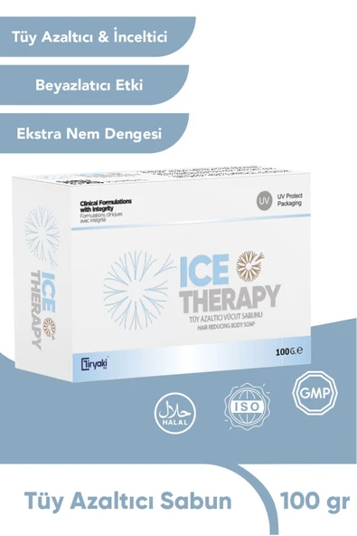 Ice Therapy Tüy Azaltıcı Inceltici & Beyazlatıcı Vücut Bakım Sabunu 4 Adet ( Formic Acid & Gliserin ) 100 gr