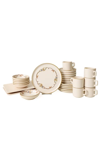 Keramika Bronze Bloom Kahvaltı Takımı 26 Parça 6 Kişilik 22927-29 - 7