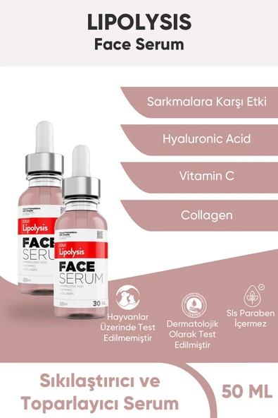c.l. cold lipolysis Sıkılaştırıcı & Toparlayıcı - Sarkmalara Karşı Face Serum 2 Adet 30 ml