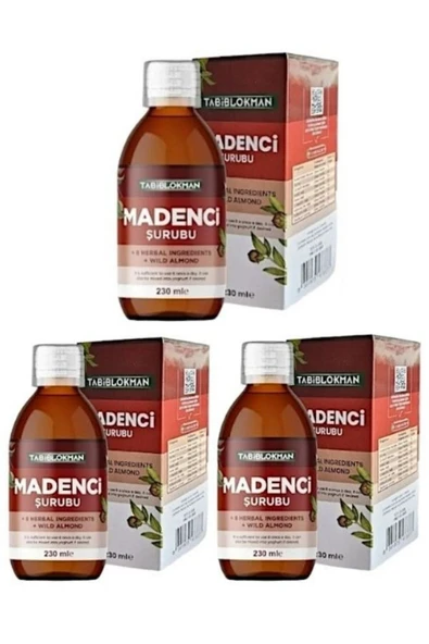 aleyna baharat Madenci Şurubu 230 gr Tabib Lokman 3 Adet