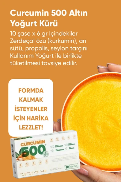 Curcumin 500 Zayıflatıcı Yağ Detox- Takviye Edici Gıda (4 Kutu 20 Şase) - 3