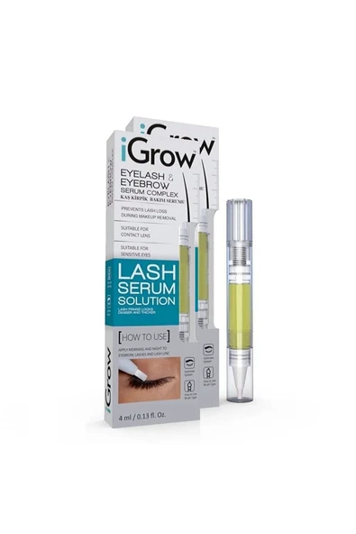 IGROW İGrow Kaş Ve Kirpik Serumu - Eyelash & Eyebrow Serum Complex 4 ml 2 Adet