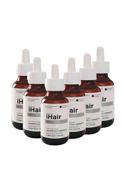 İhair Saç Dökülmelerine Karşı Saç Bakım Serumu 30 ml 6 Adet