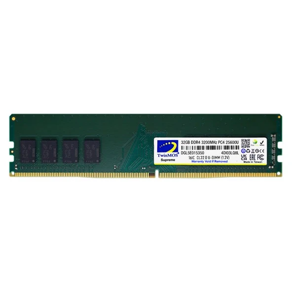 TwinMOS 32GB DDR4 3200MHz MDD432GB3200DWO ürün görseli